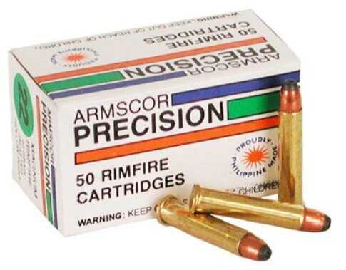 22 <span style="font-weight:bolder; ">Winchester</span> Magnum Rimfire 50 Rounds Ammunition Armscor Precision Inc 40 Grain Jacketed Hollow Point