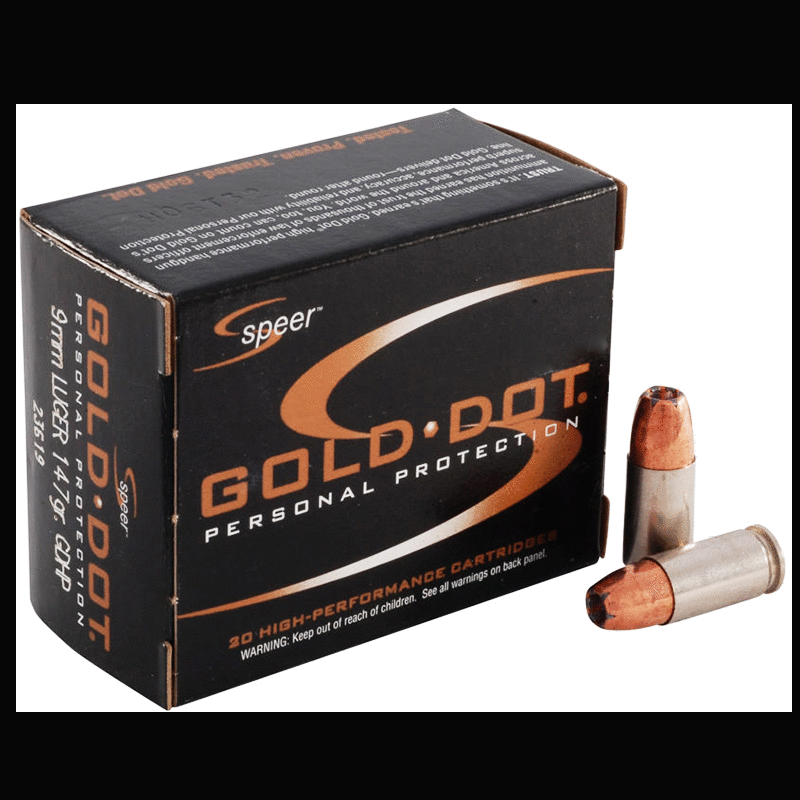 9mm Luger 20 Rounds Ammunition Speer 147 Grain Hollow Point