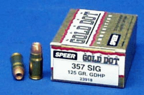 357 Sig 20 Rounds Ammunition Speer 125 Grain Hollow Point
