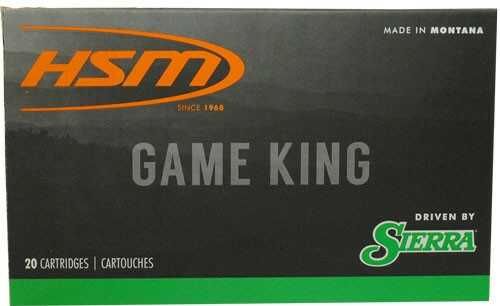 243 Winchester 20 Rounds Ammunition HSM 100 Grain Sierra GameKing