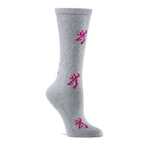 Browning Ultra Pink Women's Heartland Socks, Size Medium