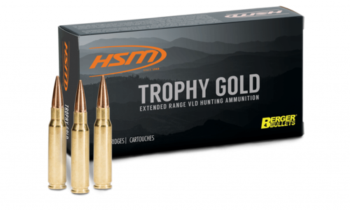 HSM Trophy Gold 264 Winchester Magnum 130gr Berger VLD Match Ammo 20 Round