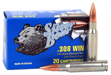 Bear 308 Winchester 145 Grain FMJ - 20 Rounds for Range Reliability