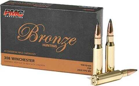 <span style="font-weight:bolder; ">308</span> Winchester 20 Rounds Ammunition PMC 150 Grain Soft Point