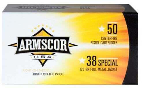 Armscor Precision Inc Ammunition .38 Special 158 Grains FMJ-RN 50-Pack Made USA