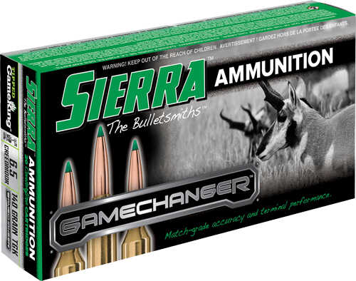 Sierra 6.5cm 140gr Gamechanger Ammo 20 Round