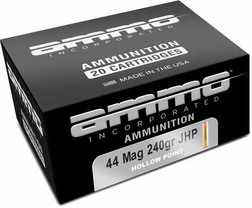 Ammo Inc Signature 44 Magnum 240 Grain Jacketed Hollow Point 20 Round Box 44240JHP-A20