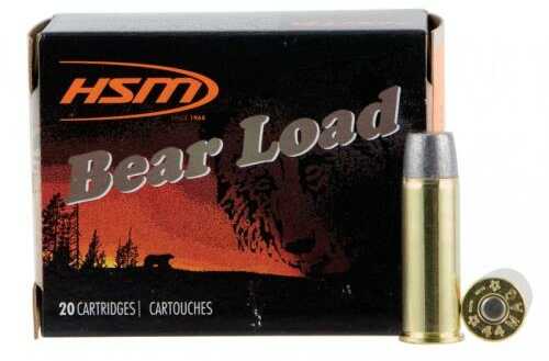 44 Rem Magnum 20 Rounds Ammunition HSM 305 Grain Wide Flat Nose Gas Check