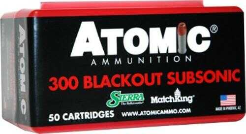 300 AAC Blackout 50 Rounds Ammunition Atomic 220 Grain Hollow Point