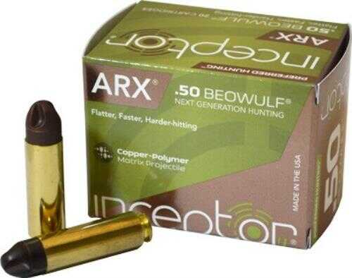 50 Beowulf 20 Rounds Ammunition Polycase 200 Grain Full Metal Jacket