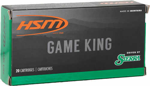 HSM Ammo 6.5 Grendel 120 Grain SBT <span style="font-weight:bolder; ">Sierra</span> Game King Jacketed Soft Point 20-Pack