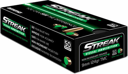 Ammo Inc 9MM 124Gr TMC Green Streak 50Rd 20Bx/Cs