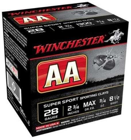 28 Gauge 25 Rounds Ammunition Winchester 3/4" oz Lead #8 1/2