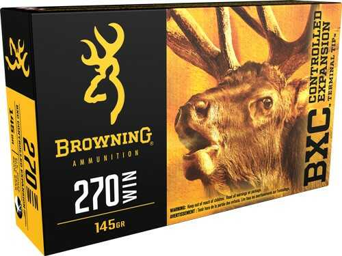 270 Winchester 20 Rounds Ammunition Browning 145 Grain Terminal Long Range