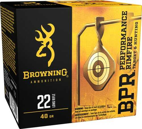 22 Long Rifle 400 Rounds Ammunition Browning 40 Grain Lead