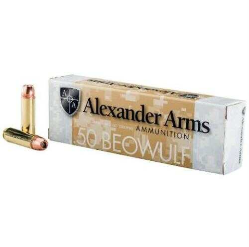 50 Beowulf 20 Rounds Ammunition Alexander Arms 350 Grain Hollow Point