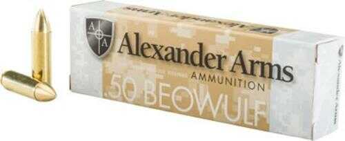 50 Beowulf 20 Rounds Ammunition Alexander Arms 385 Grain Hollow Point