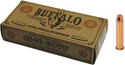 Buffalo Cartridge 45-70 Government 350 Grain Soft Point - 20 Rounds for Big Game Knockdown