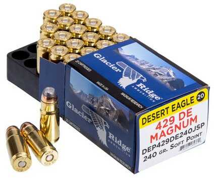 429 Desert Eagle 20 Rounds Ammunition Magnum Research 240 Grain Soft Point