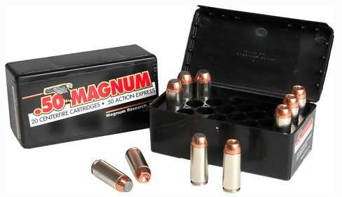 50 Action Express 20 Rounds Ammunition Magnum Research 300 Grain Hollow Point