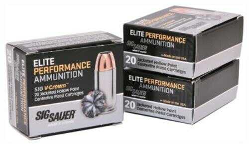 40 S&W 20 Rounds Ammunition Sig Sauer 180 Grain Hollow Point