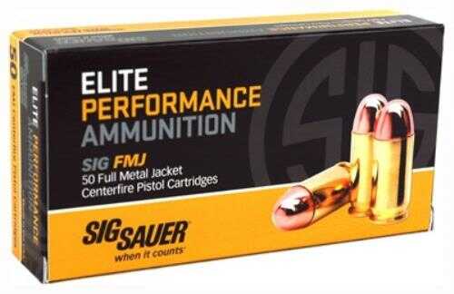 45 ACP 50 Rounds Ammunition Sig Sauer 230 Grain Full Metal Jacket