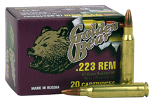 223 Remington 20 Rounds Ammunition Bear 62 Grain Hollow Point