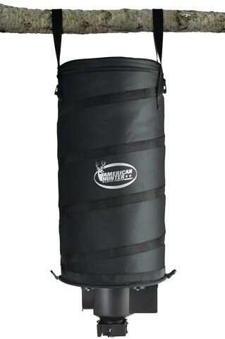 GSM Outdoors American Hunter Feeder Hanging 11.2 Gal Collapsible Bag Black