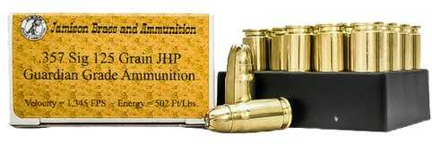357 Sig 20 Rounds Ammunition Jamison 125 Grain Hollow Point
