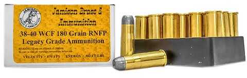 38-40 Winchester 20 Rounds Ammunition Jamison 180 Grain Lead