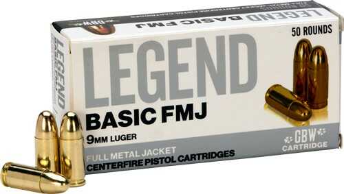 9mm Luger 50 Rounds Ammunition GBW Cartridge 124 Grain Hollow Point