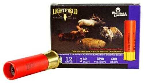 12 Gauge 5 Rounds Ammunition Lightfield Ammo 3 1/2" 1 1/16 oz Lead #Slug