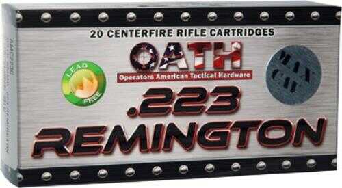 223 Remington 20 Rounds Ammunition OATH 62 Grain Copper