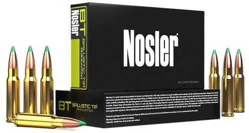 308 Winchester 20 Rounds Ammunition Nosler 125 Grain Ballistic Tip