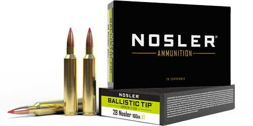 <span style="font-weight:bolder; ">Nosler</span> BT 28 <span style="font-weight:bolder; ">Nosler</span> 160Gr Ballistic Tip 20Rd 10Bx/Cs