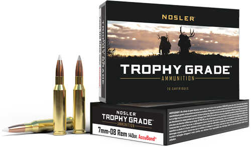 Nosler Trophy 7MM-08 140Gr 20Rd 10Bx/Cs Accubond Tip