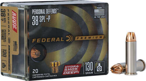 Federal Premium 38SPCL+P 130Gr 20Rd 10Bx/Cs Hydra-Shok JHP