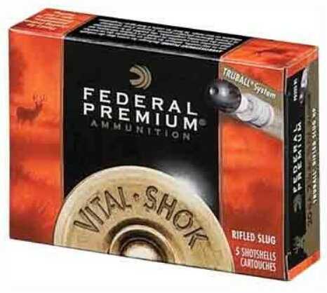 20 Gauge 5 Rounds Ammunition Federal Cartridge 3/4" oz Slug #Slug