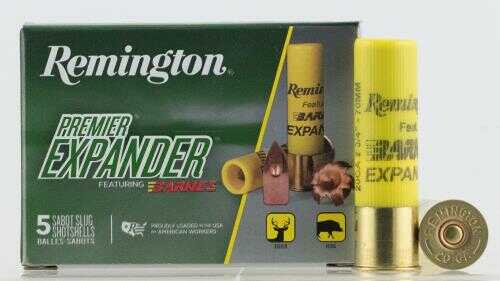 Remington Ammunition Premier Rifled Slug 20 Gauge 2.75" 1450Fps. 250 Grain TSX 5-Pack