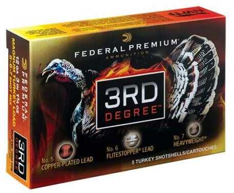 Federal 3rd Degree 20 Gauge Ammo 3in Shell #5/6/7 Tungsten Shot 1-1/2 Ounce 1100fps