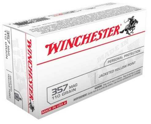 357 Magnum 50 Rounds Ammunition Winchester 110 Grain Hollow Point