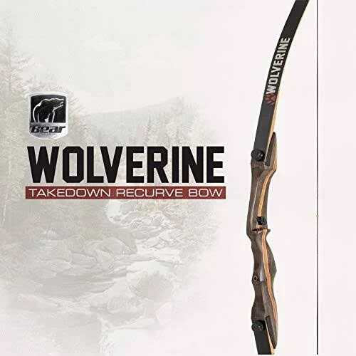 Bear Archery Starter Recurve Wolverine Take-down 29# Rh Brn