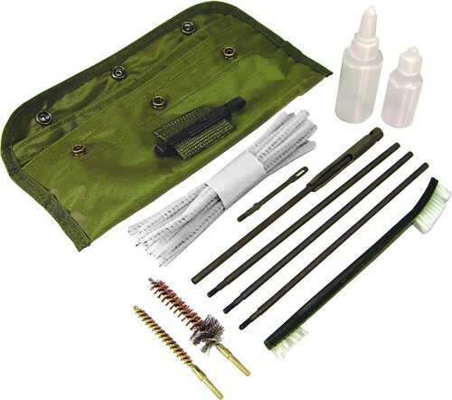 Personal Security Products PSP <span style="font-weight:bolder; ">Cleaning</span> <span style="font-weight:bolder; ">Kit</span> AR15/M16 Gi Field OD Green Pouch
