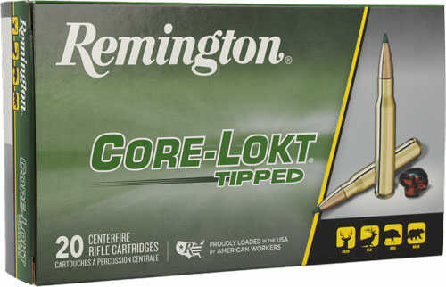 Remington 308 Win 165gr Tipped Ammo 20 Round <span style="font-weight:bolder; ">Core-lokt</span>