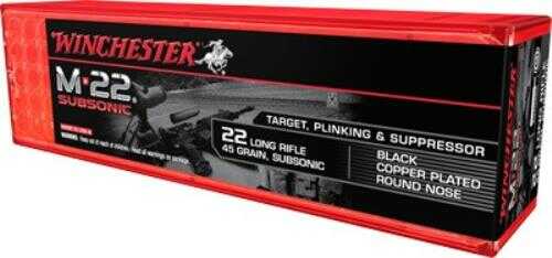 22 Long Rifle 100 Rounds Ammunition Winchester 40 Grain Lead