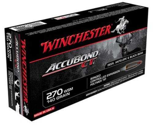 270 WSM 20 Rounds Ammunition Winchester 140 Grain Ballistic Tip