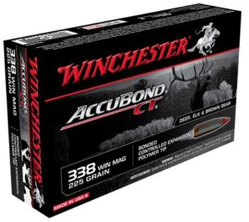 338 Winchester Magnum 20 Rounds Ammunition 225 Grain Ballistic Tip