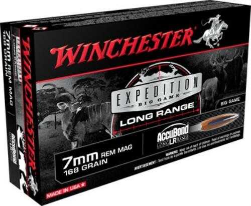 7mm Remington Magnum 20 Rounds Ammunition Winchester 168 Grain Ballistic Tip