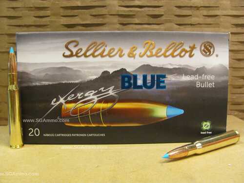 Sellier & Bellot 30-06 Springfield 180Gr TXRG Blue Ammo 20 Round