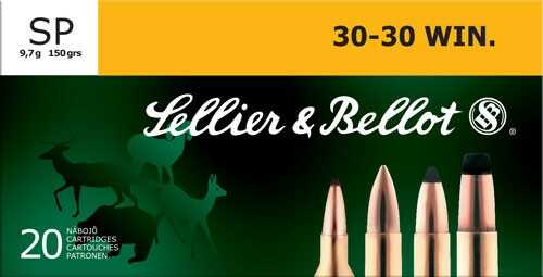 30-30 Winchester 20 Rounds Ammunition Sellier & Bellot 150 Grain Soft Point
